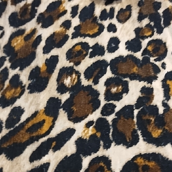 Leopard Print Ruffle Off Shoulder Adjustable Straps Strap Blouse Top - Picture 9 of 13